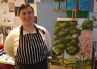 Mixed Media artistsThe GOTC Trainees create artwork and crafts for the gallery as part of their supported employment. Each creative trainee works on a variety of projects using different media during their time at the gallery. Mixed Media artists The GOTC Trainees create artwork and crafts for the gallery as part of their supported employment. Each creative trainee works on a variety of projects using different media during their time at the gallery.
